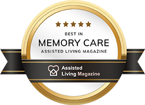 Five Star Best in Memory Care badge from Assisted Living Magazine